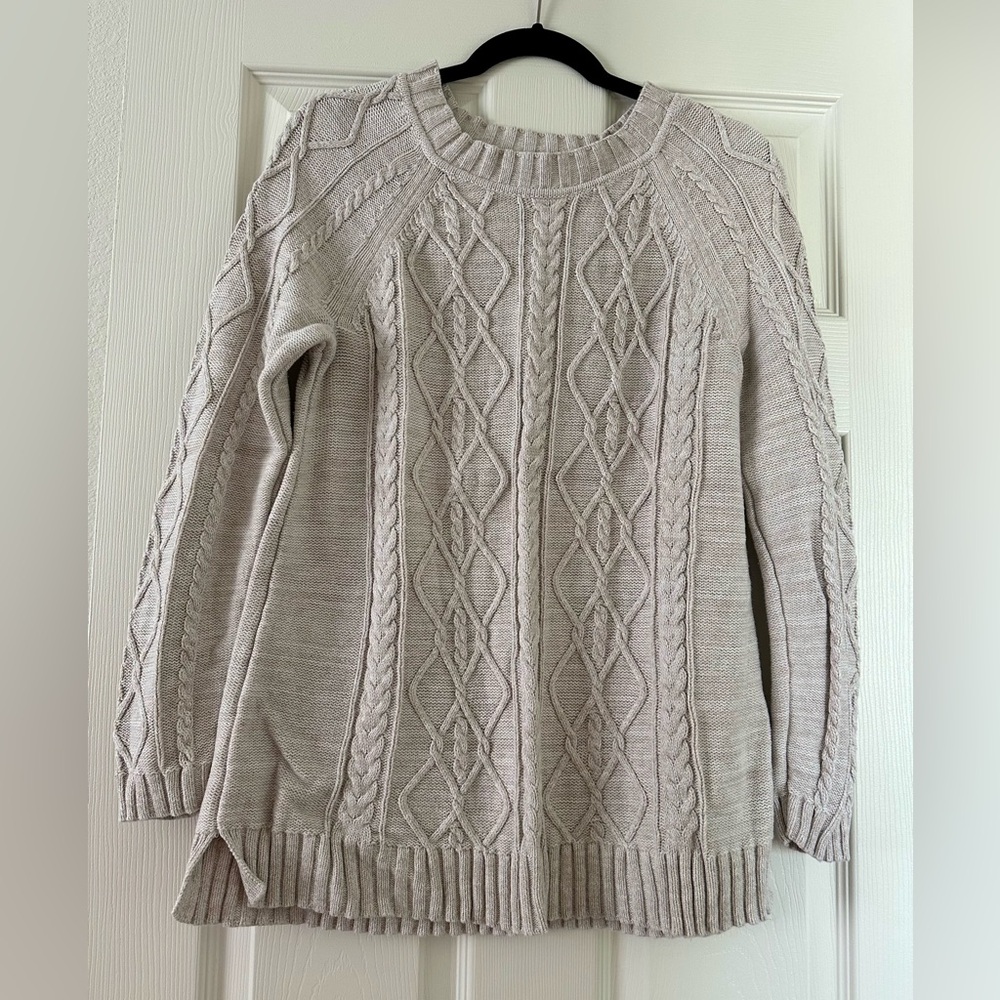 GAP Maternity Cable Knit Sweater - Cream